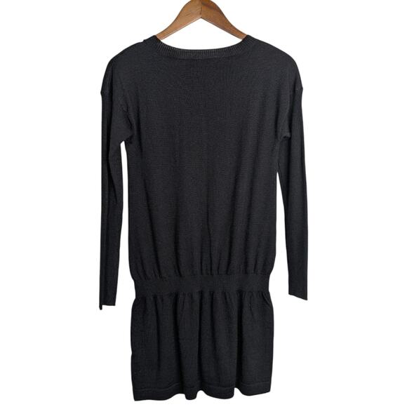 Smartwool Tabaretta Sweater Tunic Dress Womens Small Black Merino Wool Knit L/S - Picture 5 of 8